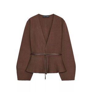 Zara Chocolate Knit Cardigan